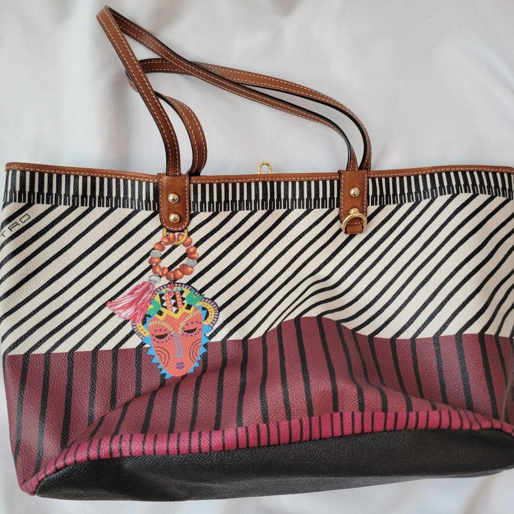 Etro painted tote bag